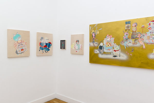 Install shot of Kefe exhibition in San Francisco