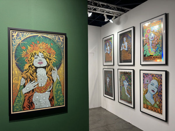 Installation view of Chuck Sperry's solo exhibition at the Seattle Art Fair 2023.