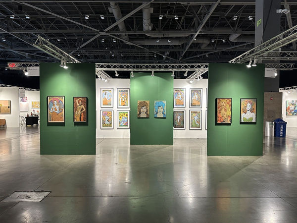Installation view of Chuck Sperry's solo exhibition at the Seattle Art Fair 2023.