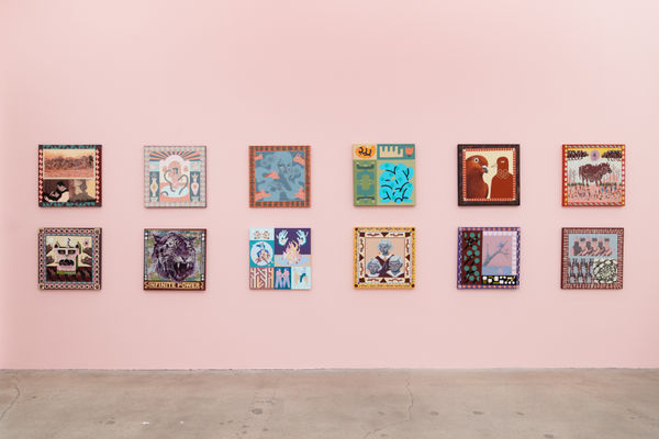 Installation view of Keya Tama's exhibition Where Our Worlds Meet at Harman Projects Los Angeles