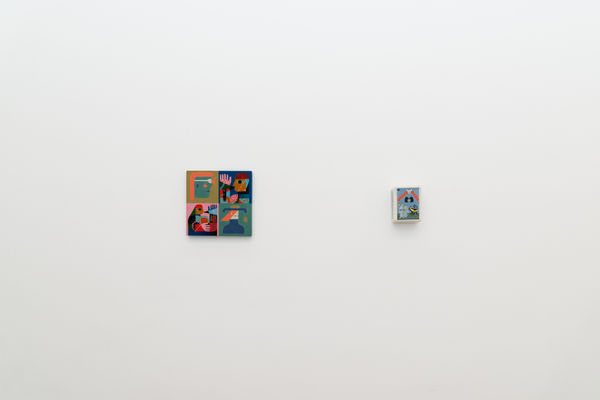 Installation view of Keya Tama's exhibition Where Our Worlds Meet at Harman Projects Los Angeles