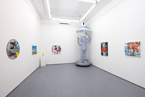 installation shot of ChrisRWK show 