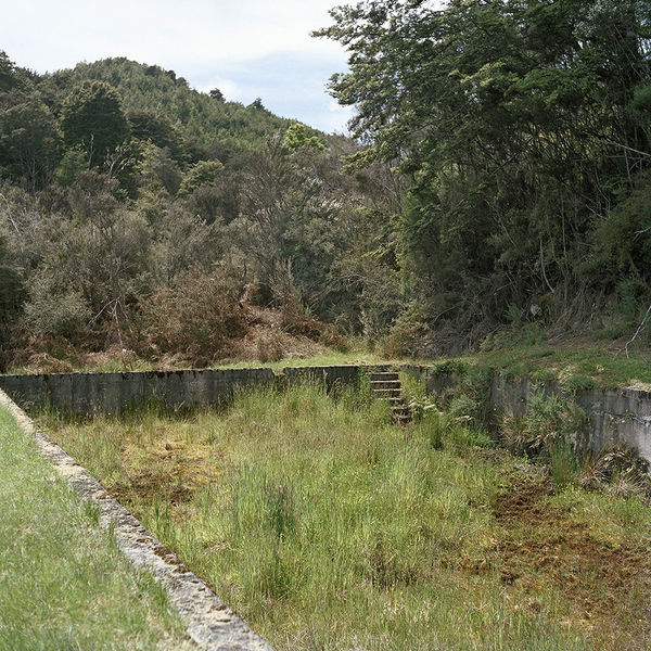 Swimming pool, Waiuta, December 2011.
