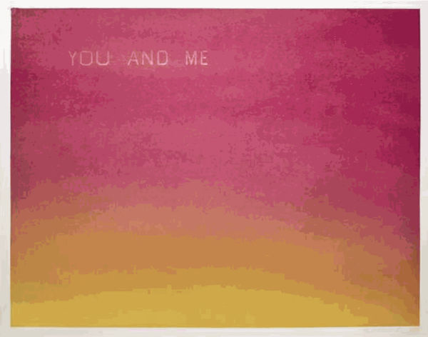 Ed Ruscha, YOU AND ME, 1983