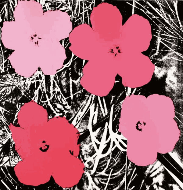 Elaine Sturtevant, Warhol Flowers, 1990