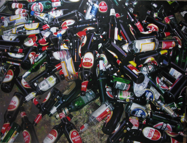 Frank Bauer, Flaschen, 2017