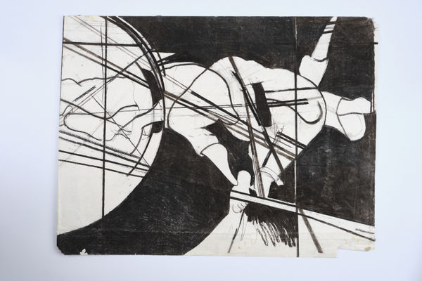 Martial arts pure charcoal, 1984