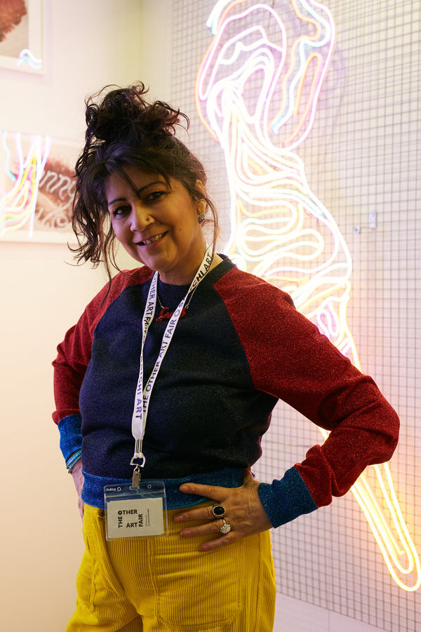 Artist Interview with Chila Kumari Singh Burman for The Other Art Fair, Truman Brewery, London, 8 April 2022