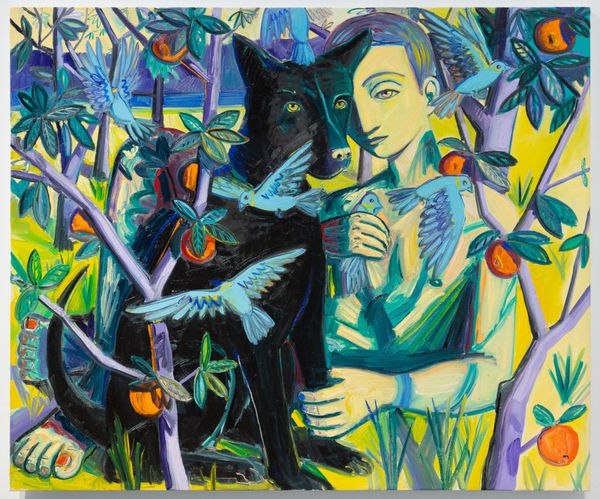 Hunters, 2021, oil on canvas, 60 x 72