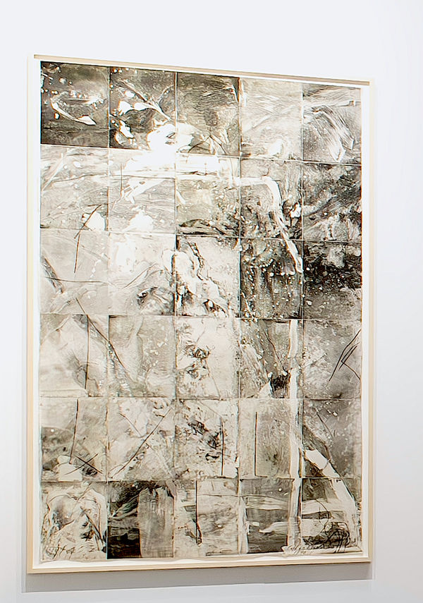 Catherine Bolle, Les chemins, 1990, Aquatint on copper on Saunders 400g paper, 216 x 142 cm.