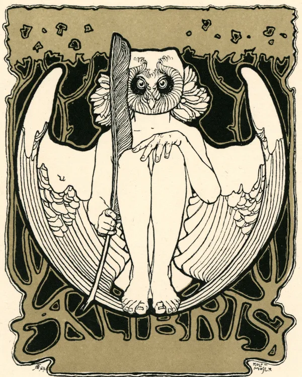 Koloman Moser, Bookplate Spring, 1895-1900