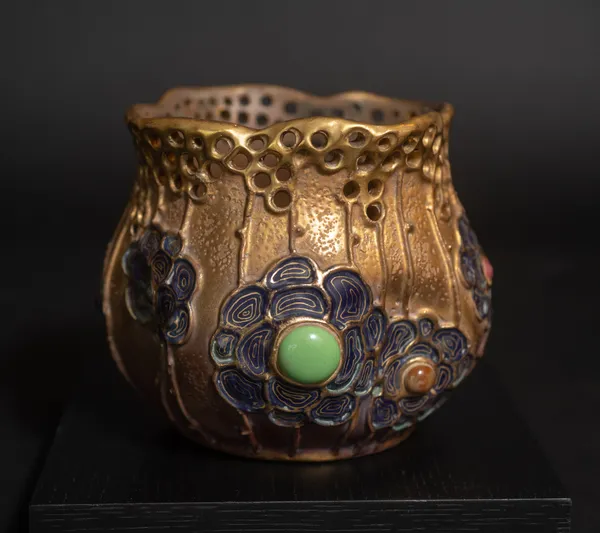 Amphora, Gres Bijou Floral Vase, 1904-1906