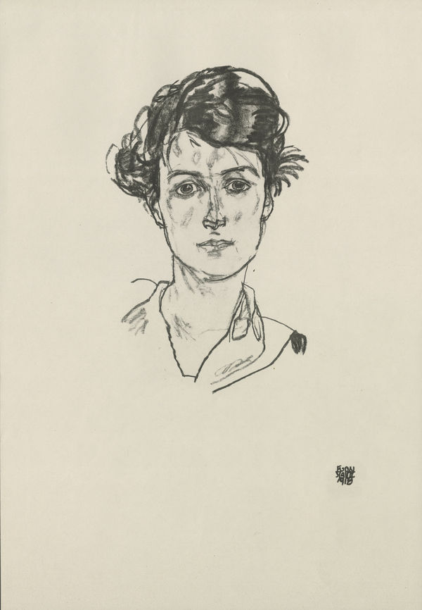 Egon Schiele, Portrait Study, 1920