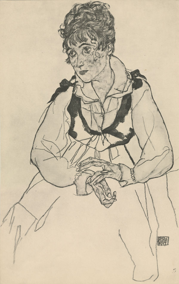 Egon Schiele, The Artist's Wife, Seated, 1917
