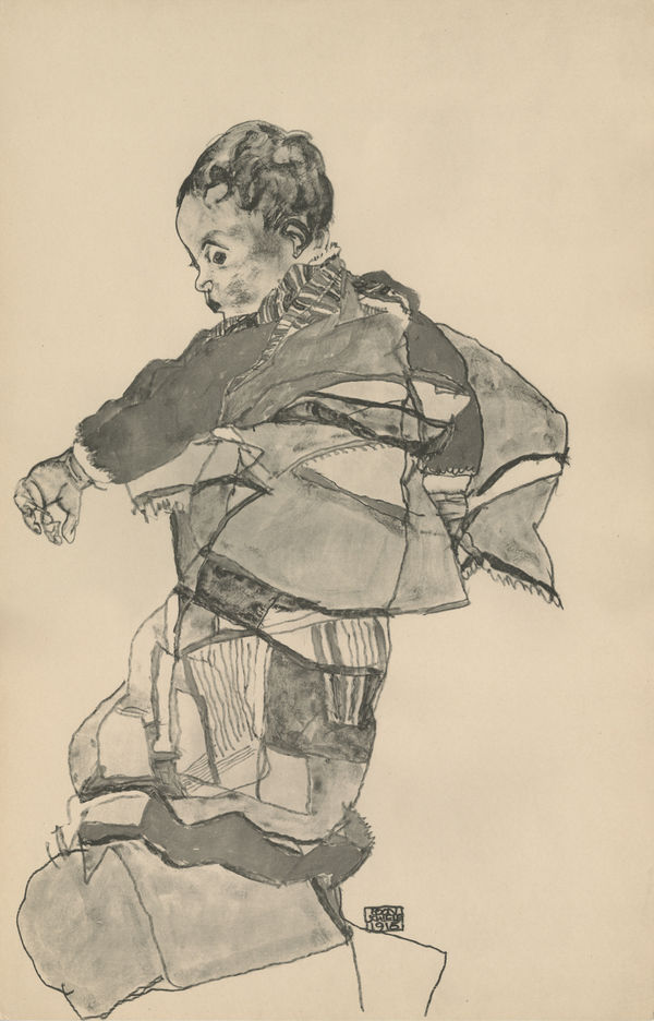Egon Schiele, Portrait of a Child (Anton Peschka, Jr.), 1917