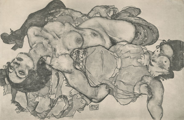 Egon Schiele, Two Girls, Lying Entwined, 1917