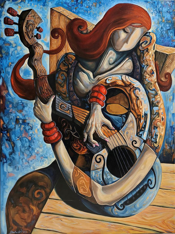 Darwin Leon The Soul Improviser Oil on Canvas 40x30 in