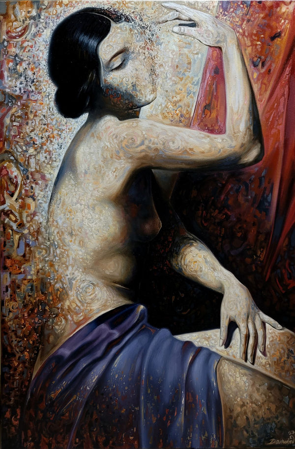 Darwin Leon Classicus II: The Wish Oil on Canvas 36x24 in