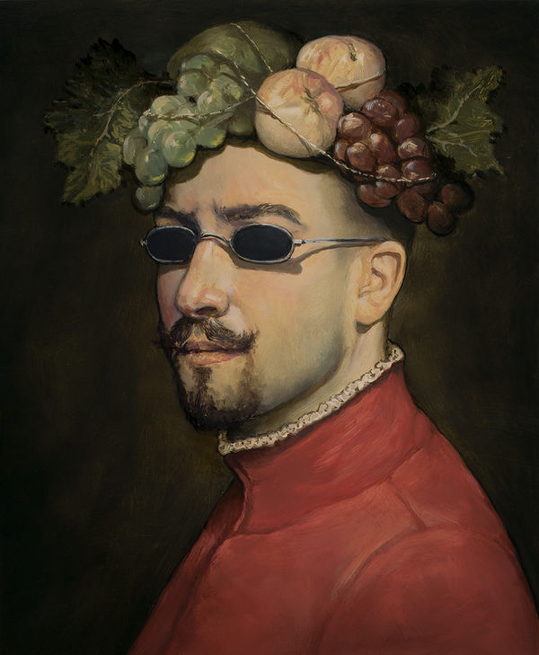 Alan Macdonald New Renaissance Man Oil on Panel 14x12 in