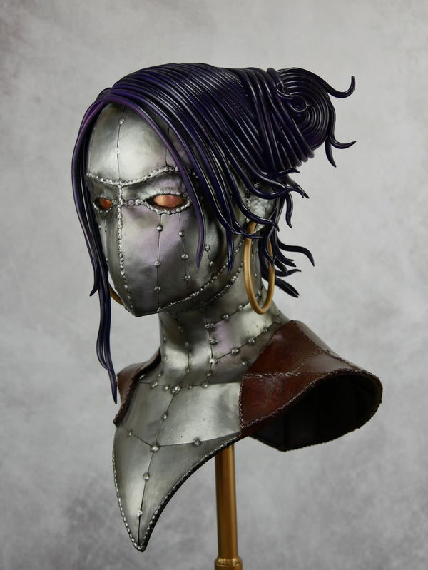 Tim Roosen Leonore Brushed & Patinated Mild Steel, Copper & Wrought Iron 32 1/4 x 13 x 9 7/8 in