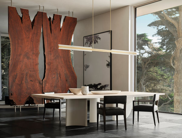 Unique Commission 60 x 125 inches (152.4 x 317.5 cm) PRIVATE COLLECTION | CENTRAL COAST, CA Architecture: Lundberg Design Design: Nicole Hollis Photo Credit: Douglas Friedman / Trunk Archive