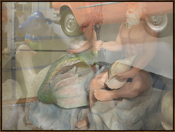 Poseidon in Storage, 2023, Archival Inkjet Print, 50 × 66.5 inches (127.0 × 168.9 cm), Edition of 3, 1 Museum Proof, 1 AP