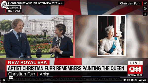 Artist Christian Furr remembers painting the Queen