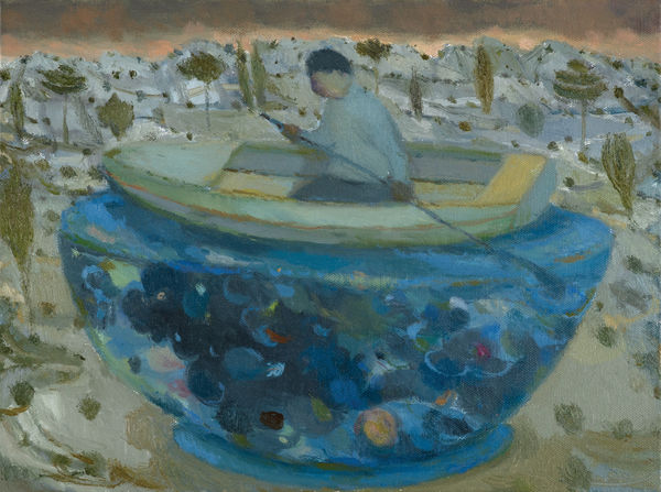 The Cocktail Hour Oil on canvas 31 x 41 cm Joe Fan, RSA