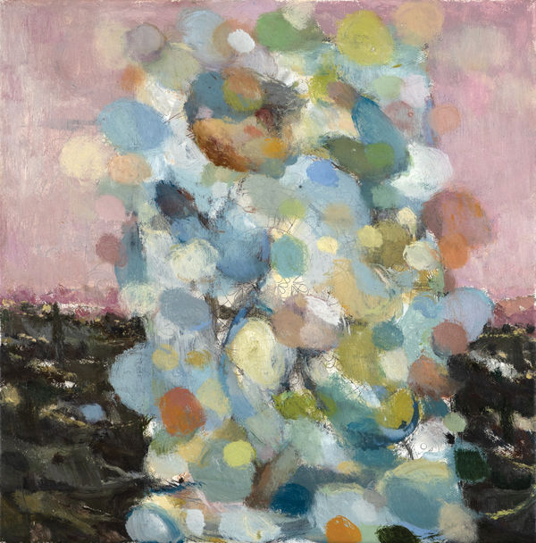 Dad's Dancing Oil on canvas 30 x 30 cm Joe Fan, RSA