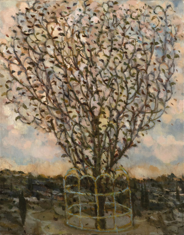 Dancer in the Park Oil on canvas 41 x 51 cm Joe Fan, RSA