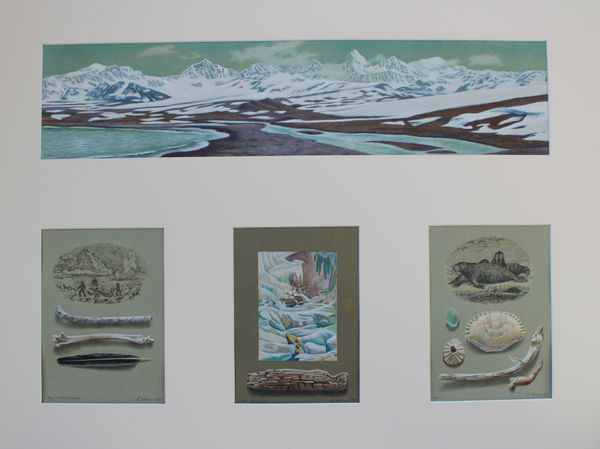 Antarctic Archive  drawing and ink on paper  72 x 89 cm Reinhard Behrens