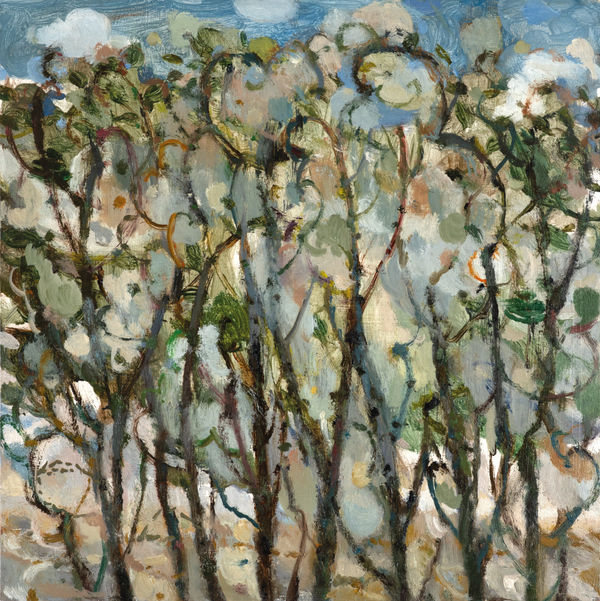 Learning to Draw Trees Oil on canvas 30 x 30 cm Joe Fan, RSA