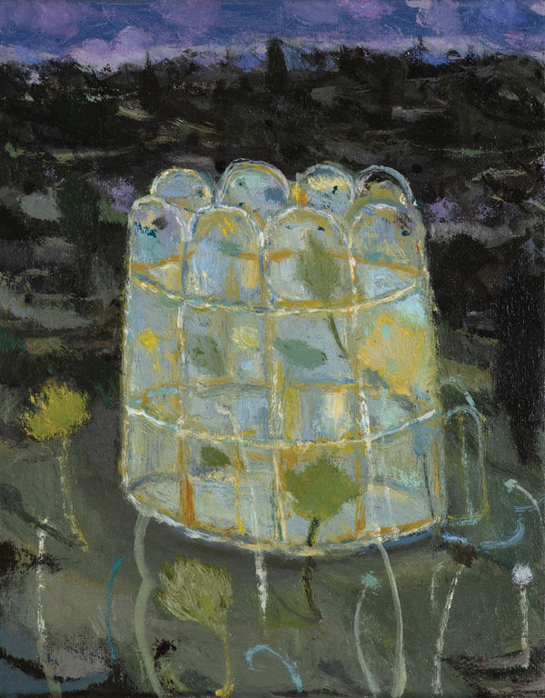 A Small Garden But My Own Oil on canvas 26 x 20 cm Joe Fan, RSA