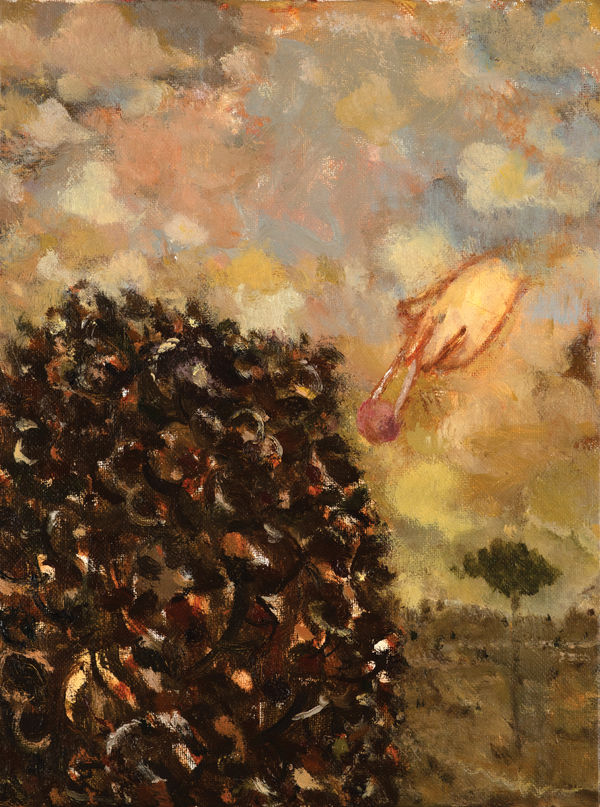 The Chinese Fruit Picker Oil on canvas 31 x 23 cm Joe Fan, RSA