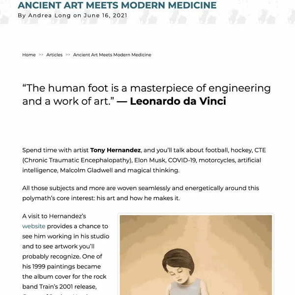 ANCIENT ART MEETS MODERN MEDICINE