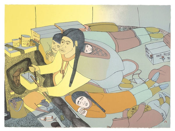 Shuvinai Ashoona, ARCTIC EVENING, 2003