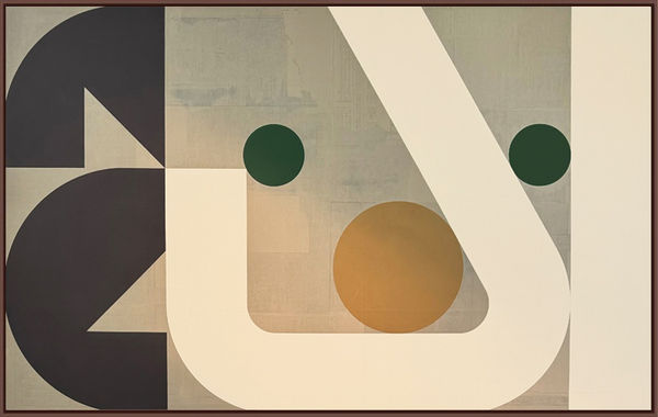 Evan Hecox RISSHUN east wind melts the ice, fish emerge from the ice, 2024 Paper collage and acrylic on panel 40 x 64 in