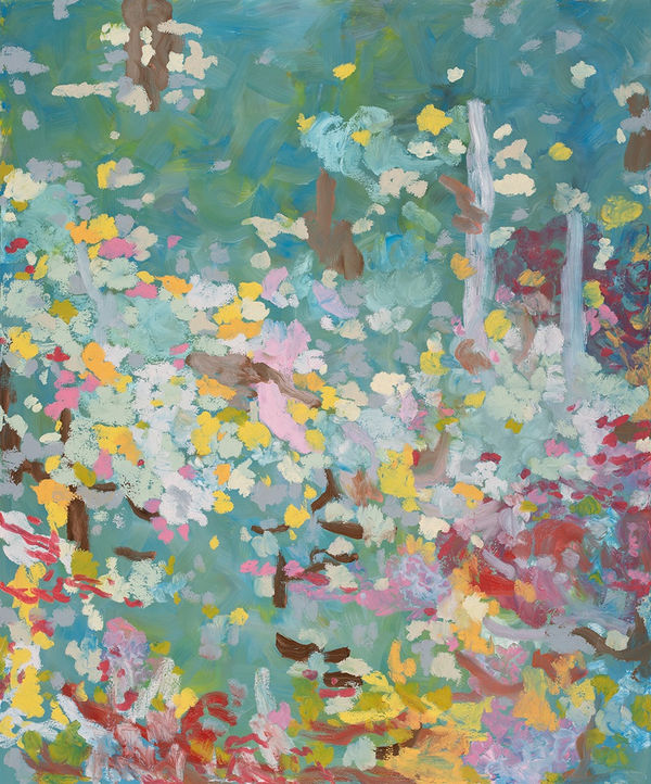 Michael De Feo Yucab, 2023 Acrylic, oil, and oil stick on canvas 48 x 40 in 121.9 x 101.6 cm