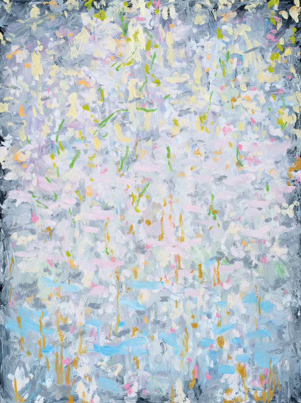 Michael De Feo Punta Tunich, 2023 Acrylic, oil, and oil stick on canvas 40 x 30 in 101.6 x 76.2 cm