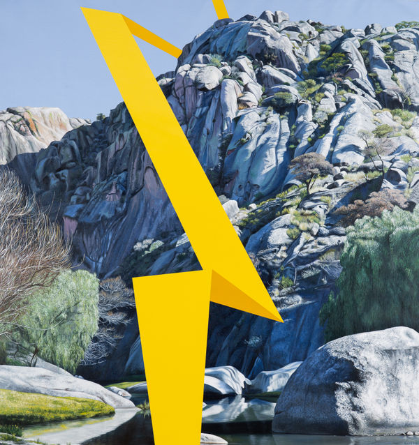 Marcos Acosta Lightning, 2020 Oil on Canvas 37 1/2 x 37 1/2 in