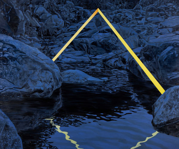 Marcos Acosta Bridge, 2021 Oil on canvas 59 1/4 x 70 3/4 in 150 x 180 cm