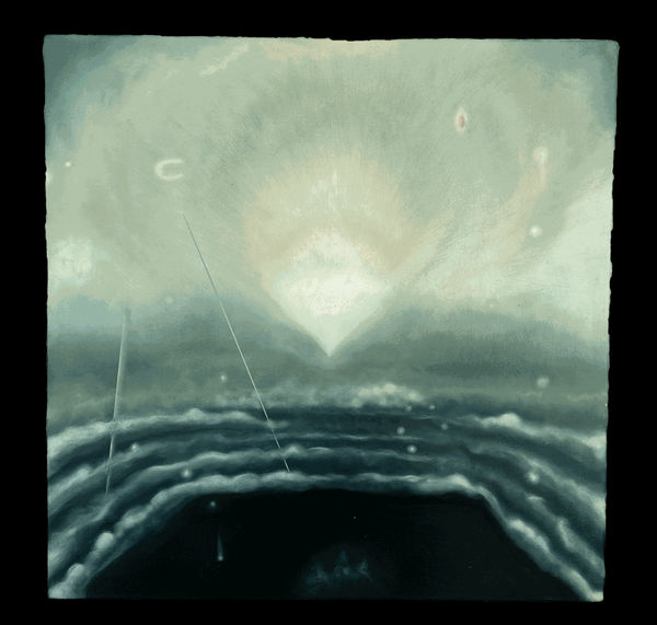 Rebecca Sharp Earthquakes and crumble everywhere, pleasure will not be controlled, 2025 Oil on linen 18 x 18 in 45.7 x 45.7 cm