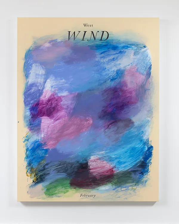 Andrew Kuo WEST WIND, 2026 Oil on canvas 68 x 52 1/2 in 172.7 x 133.3 cm