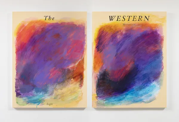 Andrew Kuo THE WESTERN MOUNTAIN, 2026 Oil on canvas 55 x 42 1/2 in ea. 139.7 x 108 cm ea.