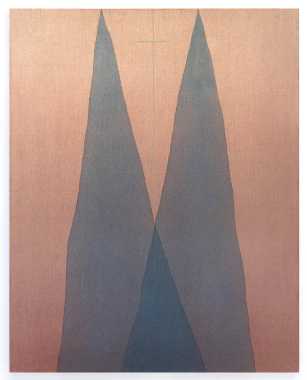 Rachel Garrard Valley, 2025 Rock powder pigment on linen 32 x 26 in 81.3 x 66 cm