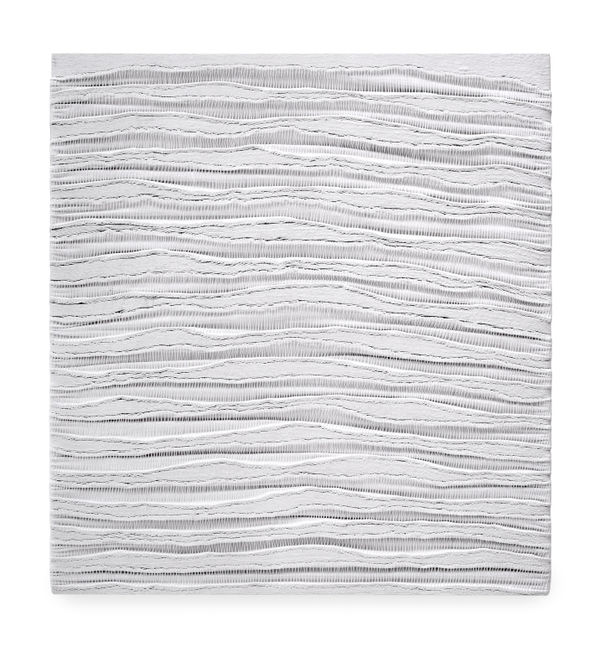 Sidival Fila Metafora Bianco 97, 2021 Acrylic on stitched canvas, on stretcher 92 x 86 cm