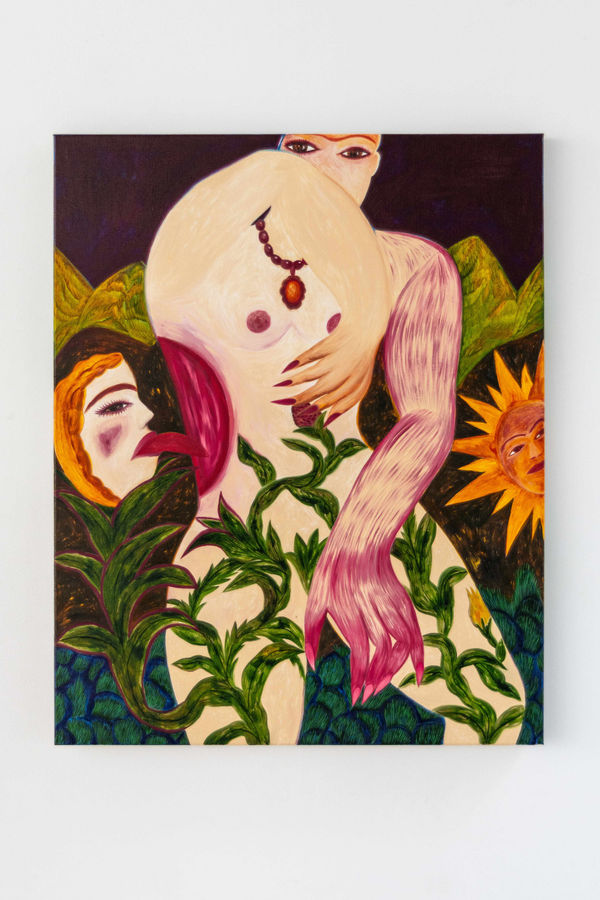 Rusudan Khizanishvili The Magic Necklace, 2024 Oil on canvas 100 x 80 cm