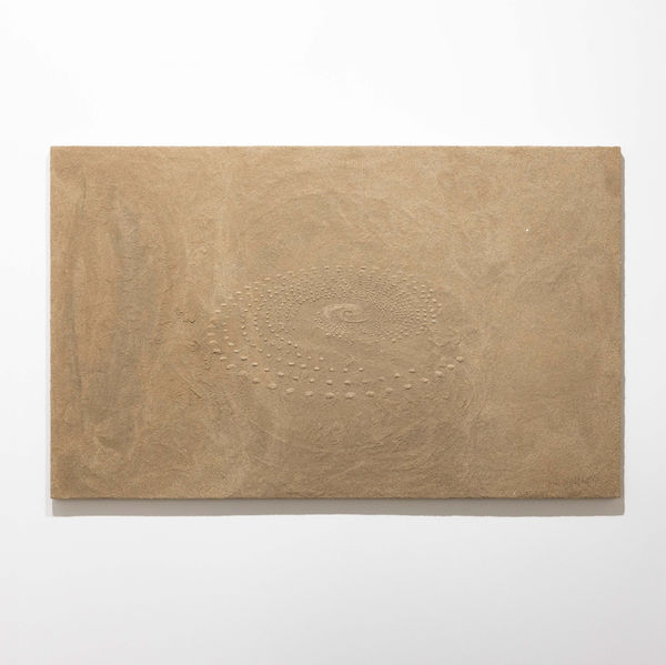 Latifa Saeed Resonance, 2025 Dubai Sand, acrylic, pastel, graphite 160 x 100 cm | 62.99 x 39.37 in