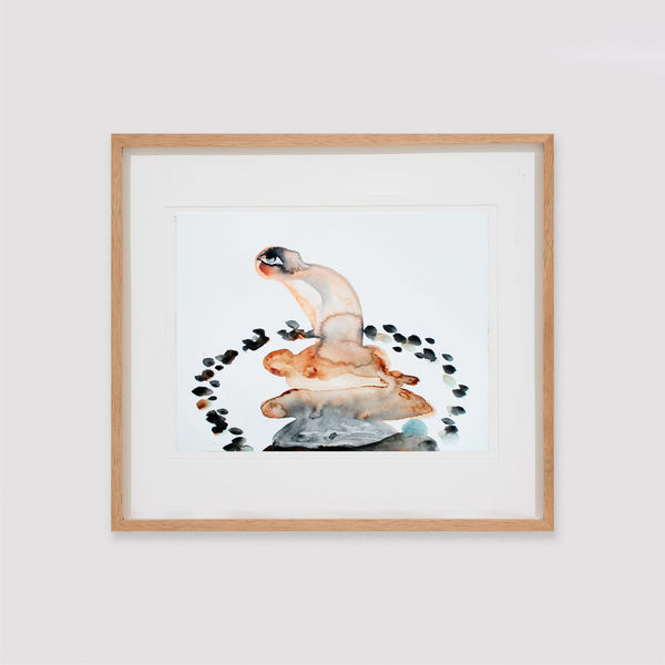 Alymamah Rashed I Collect My Beloved Dream (An Island Grew Within Me) X, 2024 Watercolour 23 x 20 cm I 9.06 x 7.87 in