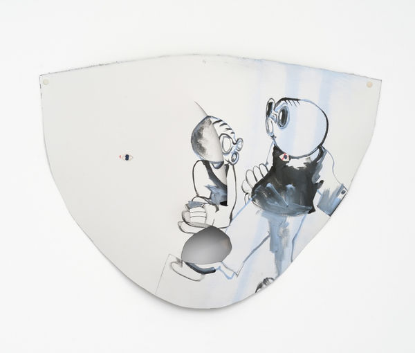 Untitled 2026 紙（油彩）にミクストメディア/ Mixed media (oil paint) on paper cut H44 × W65 × D12 cm H17.3 × W25.5 × D4.7 in.